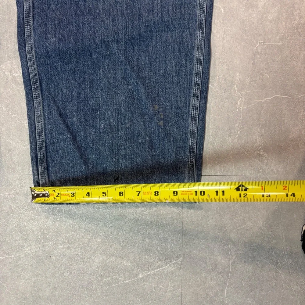 Calvin Klein Jeans Mens 36x32 Carpenter Pants Double Stone Wash Distressed Blue